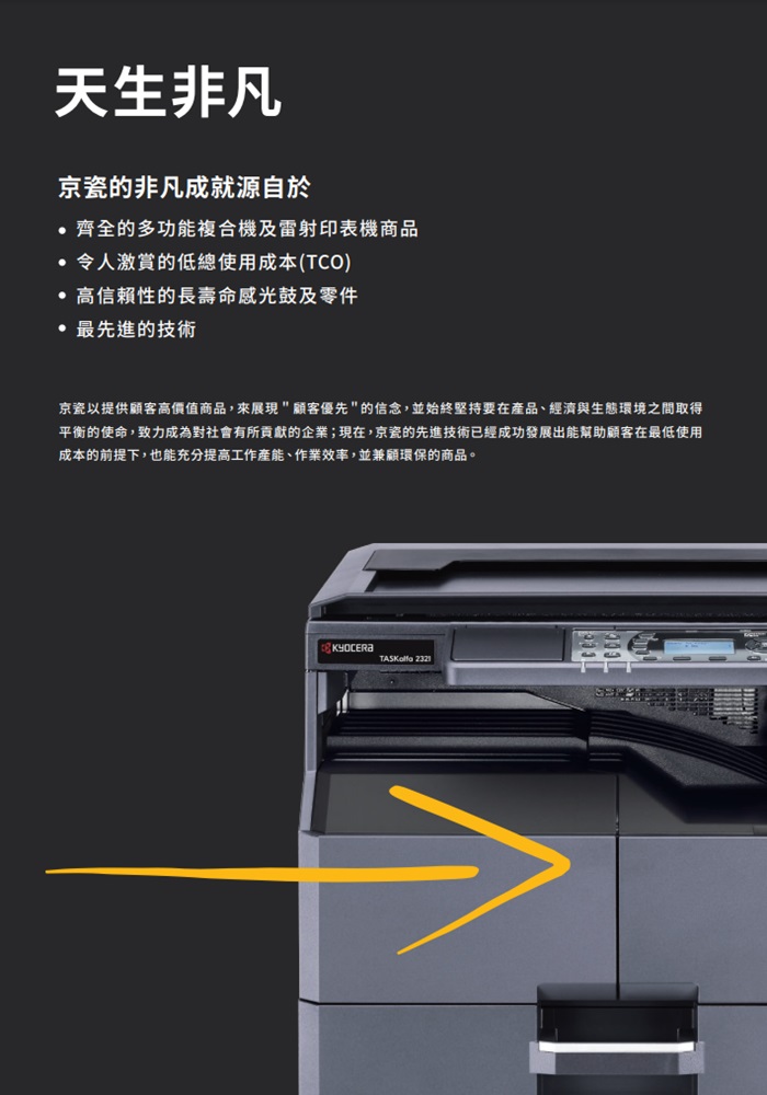 Kyocera TASKalfa 2321數位影印 網路列印 彩色掃描 (傳真 PC-FAX)