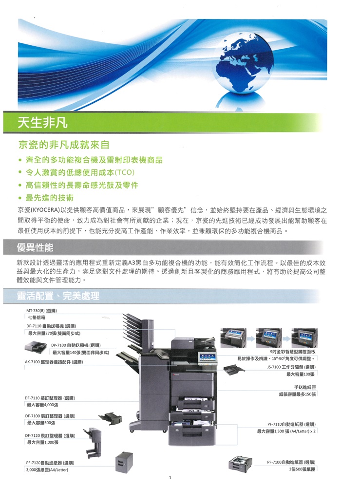 KYOCERA  TASKalfa 6002i  數位影印 網路列印 彩色掃描 (傳真 PC-FAX)